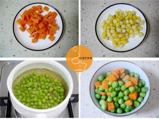 豌豆炒鸡丁的做法步骤3-6