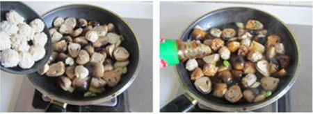 草菇焖鸡丸的做法步骤9-10