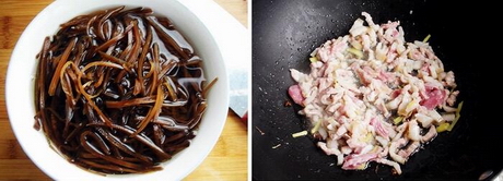 咸菜炒肉丝的做法步骤2-3