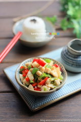 双椒鸡丁的做法