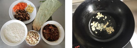 荷叶鸡肉糯米饭的做法步骤7-8