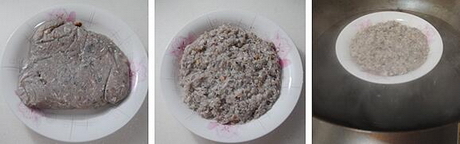 蒸鲮鱼肉饼的做法步骤1-3