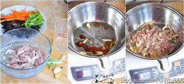 木耳炒肉丝的做法步骤1-3