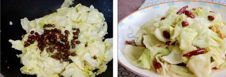 包菜炒花生的做法步骤4