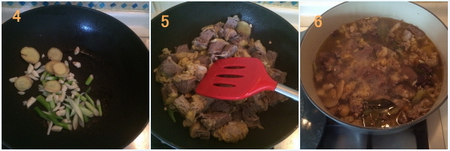 咖喱牛腩肉的做法步骤4-6