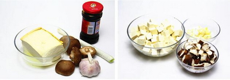 老干妈烧豆腐的做法步骤1-2