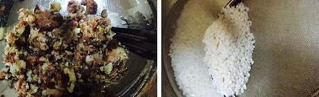 腊肉糯米饭的做法步骤1-2