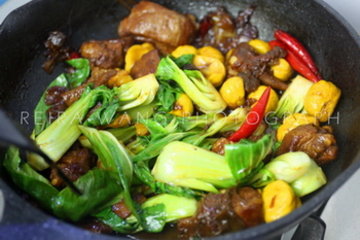 栗子烧排骨的做法步骤8