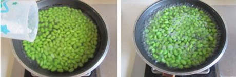 臭干子炒毛豆米的做法步骤3-4