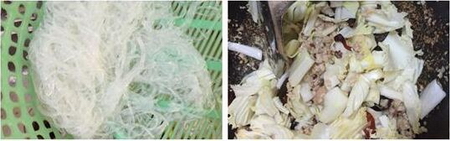 香辣肉末粉丝扒娃娃菜的做法步骤3-4