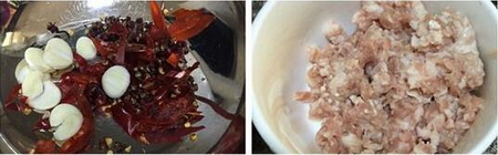 香辣肉末粉丝扒娃娃菜的做法步骤1-2