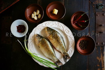 家常菜豆瓣鲫鱼的原料