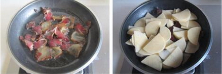 腊肉土豆片的做法步骤3-4