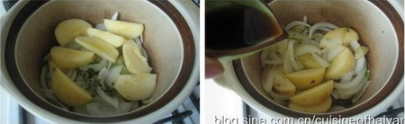 百里香煎扒猪排配苹果的做法步骤5-6