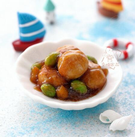 红烧鸡肉小丸子的做法