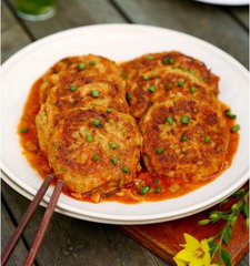 茄汁西葫芦肉饼