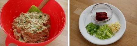 茄汁西葫芦肉饼的做法步骤3-4