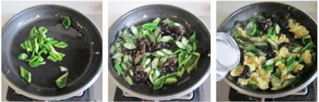 秋葵木耳炒鸡蛋的做法步骤7-9