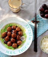 溜孛荠肉丸的做法