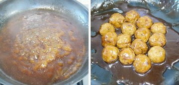 溜孛荠肉丸的做法步骤6