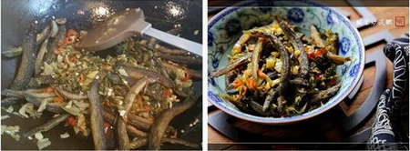 酸菜炒泥鳅的做法步骤6