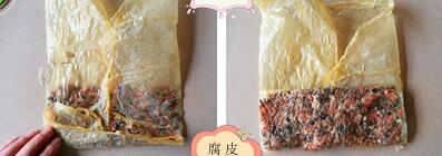 腐皮包肉的做法步骤4