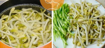 清炒花生芽的做法步骤2