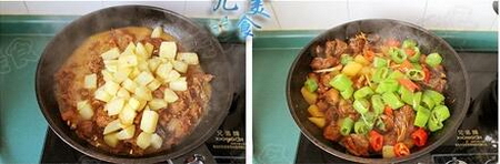 大盘鸡裤带面的做法步骤15-16