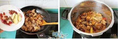 大盘鸡裤带面的做法步骤13-14