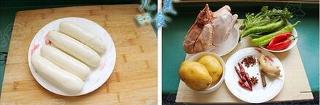 大盘鸡裤带面的做法步骤3-4