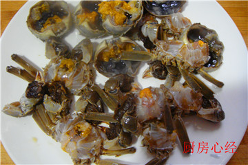 河蟹扒茄子的做法步骤4