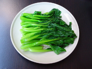 瘦肉灼菜心的做法步骤5