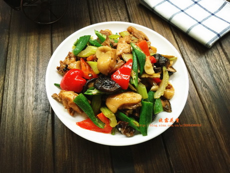 杂蔬炒土鸡的做法步骤