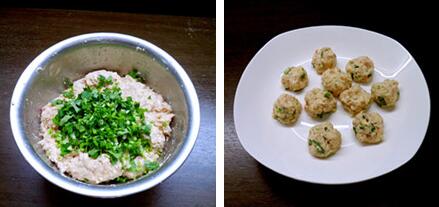 鲜肉豆腐丸的做法步骤5-6