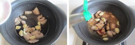 扁豆烧肉的做法步骤3-4