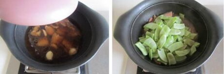 扁豆烧肉的做法步骤5-6