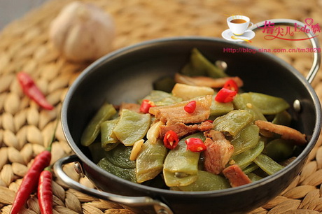 扁豆烧肉的做法步骤9