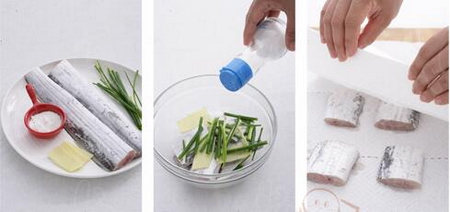 干煎带鱼的做法步骤1-2