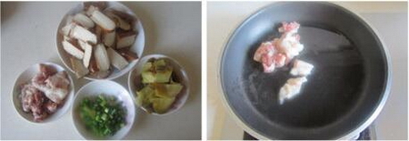 榨菜炒干子的做法步骤1-2