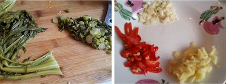 酸菜烧黄花鱼的做法步骤2