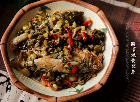 酸菜烧黄花鱼