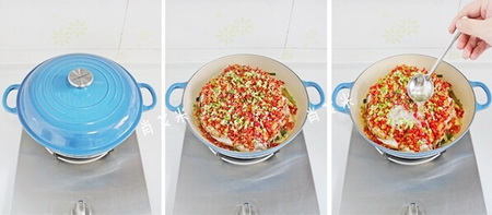 剁椒鱼头步骤5-7