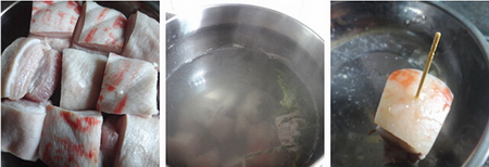 腐乳扣肉步骤1-3