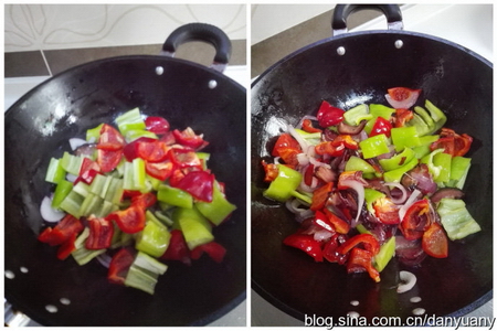 腊肉炒红椒步骤6