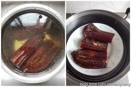 腊肉炒红椒步骤2