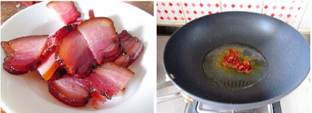 香辣回锅腊肉步骤5-6