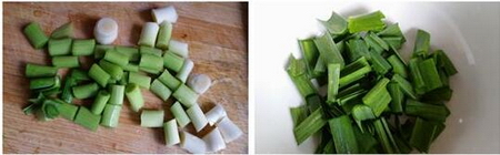 青蒜炒腊鱼腩步骤2