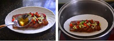 湘西蒸腊肉的做法步骤5-6