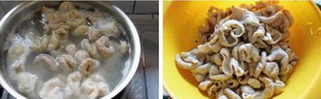 下酒菜酸菜红烧肥肠的做法步骤1-2