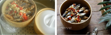 白辣椒蒸小干鱼步骤3